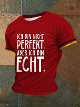 Herren Ich Bin Nicht Perfekt Bedrucktes Kurzarm-T-Shirt